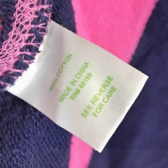 LILLY PULITZER Striped Open Jersey Knit Cardigan / Swim Coverup - Picture 7 of 8